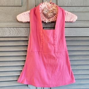 🎀Vintage Reina Junior's Pink Halter Top Size M🎀